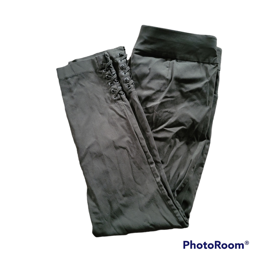 💥CHRISTOPHER AND BANKS💥 SIZE 12 STRETCH PANTS DARK OLIVE GREEN